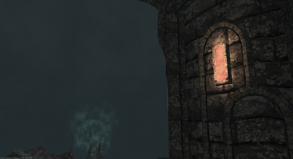 [FF14] 高地ドラヴァニア：不浄の三塔から見る夜景 ((1))