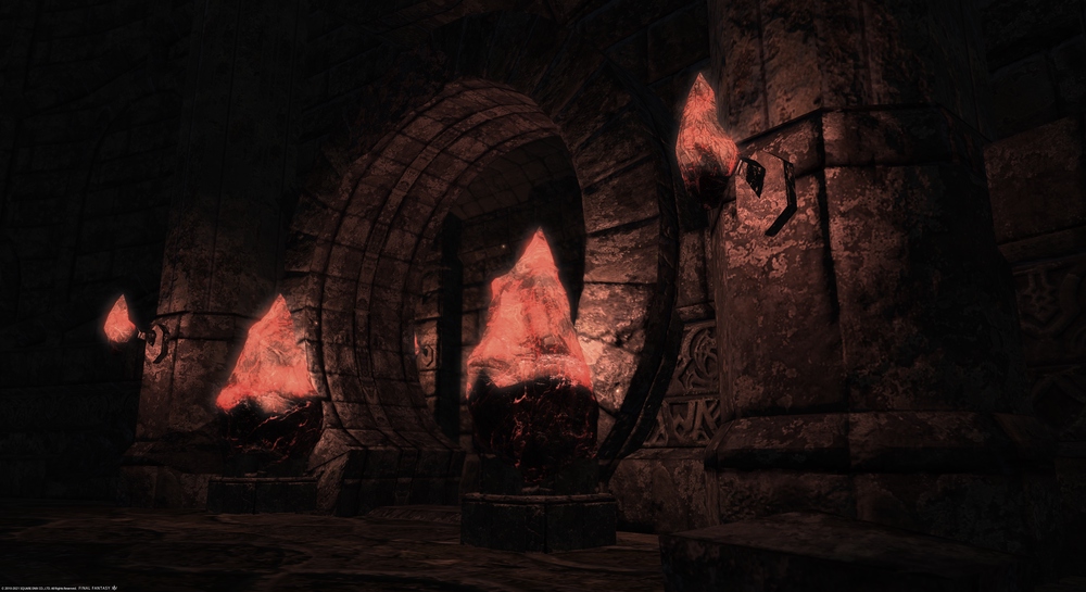 [FF14] 高地ドラヴァニア：不浄の三塔から見る夜景 ((1))